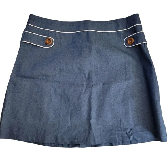 MISSLOOK Plus-size Women's Cotton Stretch A-line Skirt - Picture 4 of 5